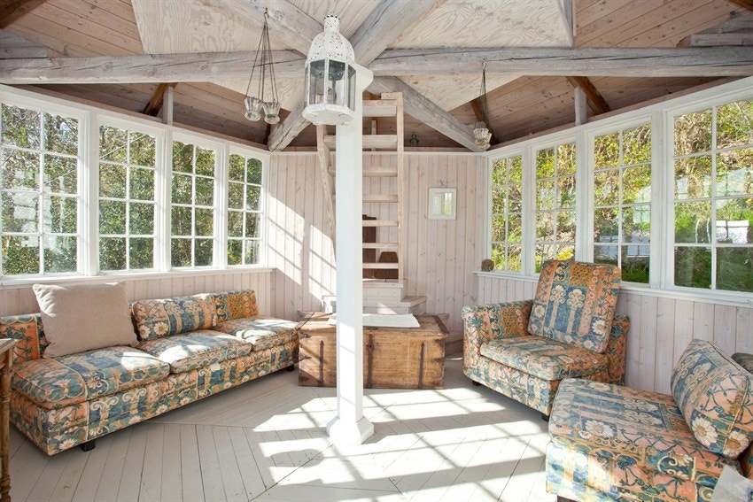 Bildet er tatt inne i lysthuset Galleribilde