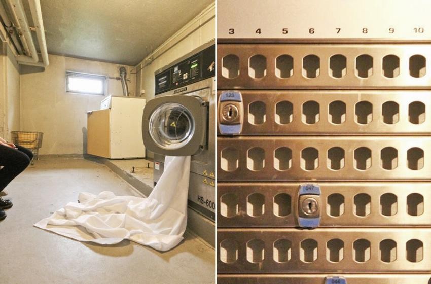 Industrivaskemaskin og tørketrommel Galleribilde