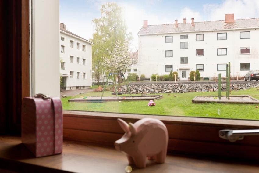 Utsikt fra stuevinduet Galleribilde