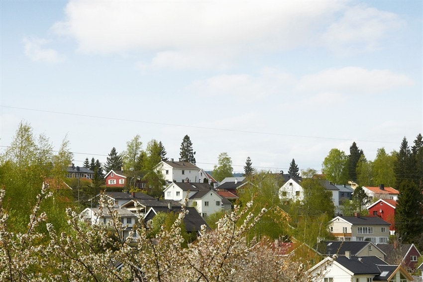 Utsikt fra balkong Galleribilde