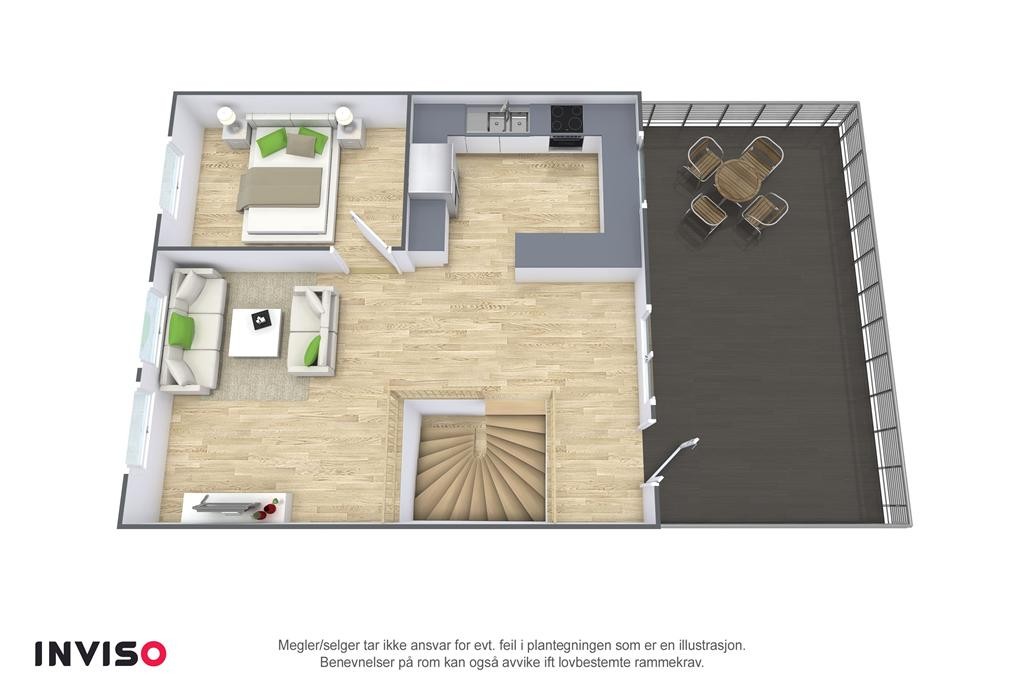 3D-plantegning Galleribilde