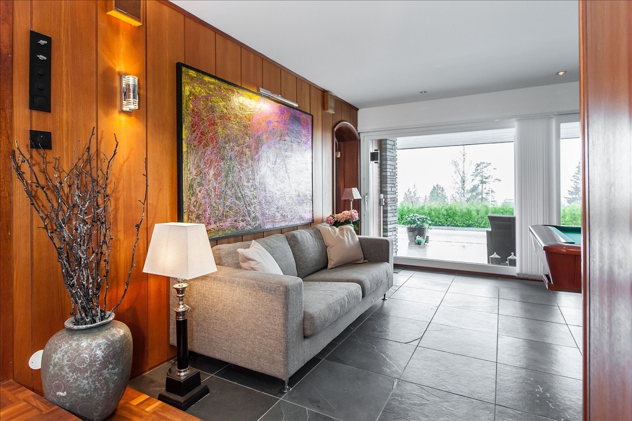 Peisestue/biljardrom Galleribilde