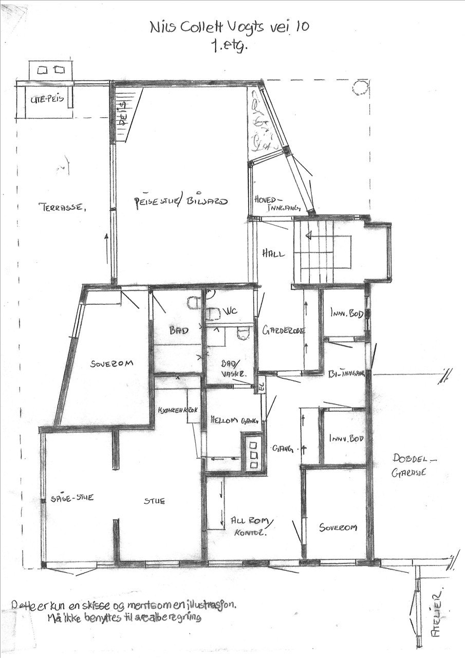Planskisse 1.etg Galleribilde