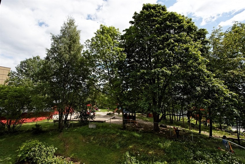 Utsikt fra balkong Galleribilde