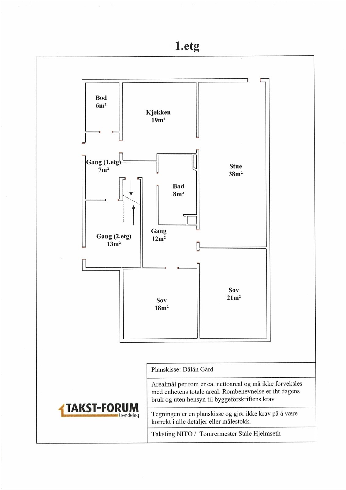 Planskisse 1.etg Galleribilde
