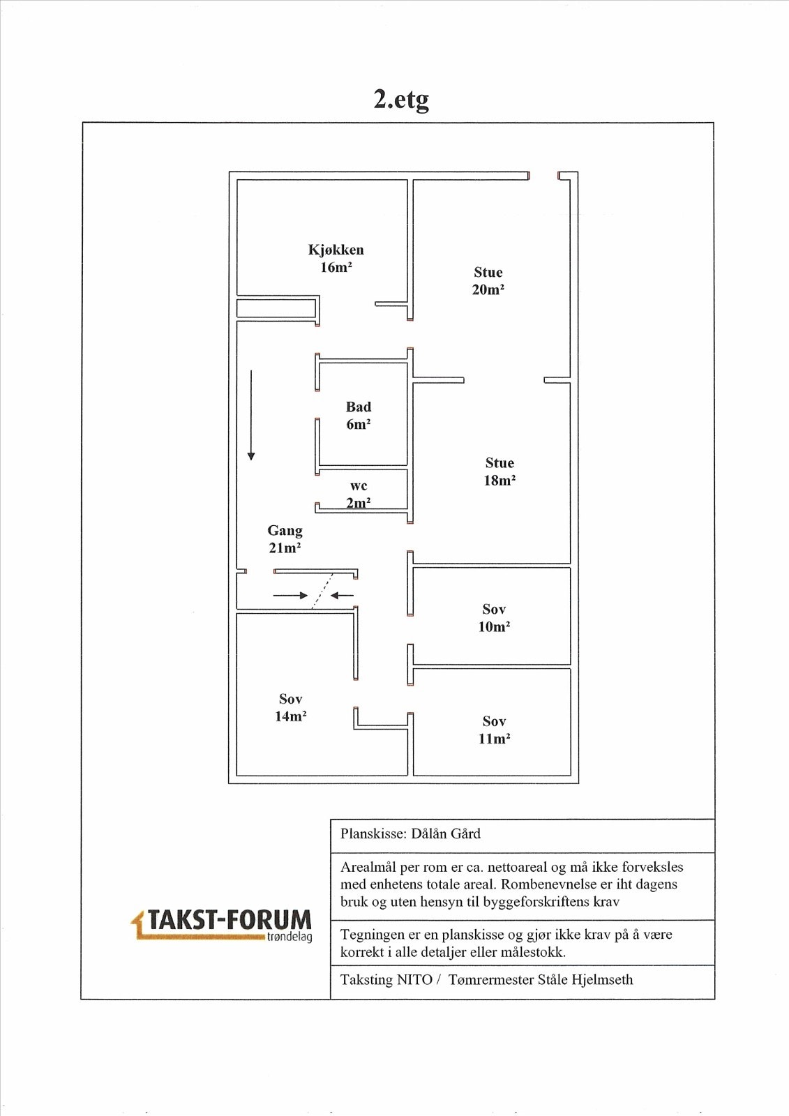 Planskisse 2.etg Galleribilde