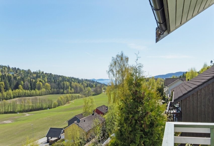 Flott utsikt fra terrassen Galleribilde