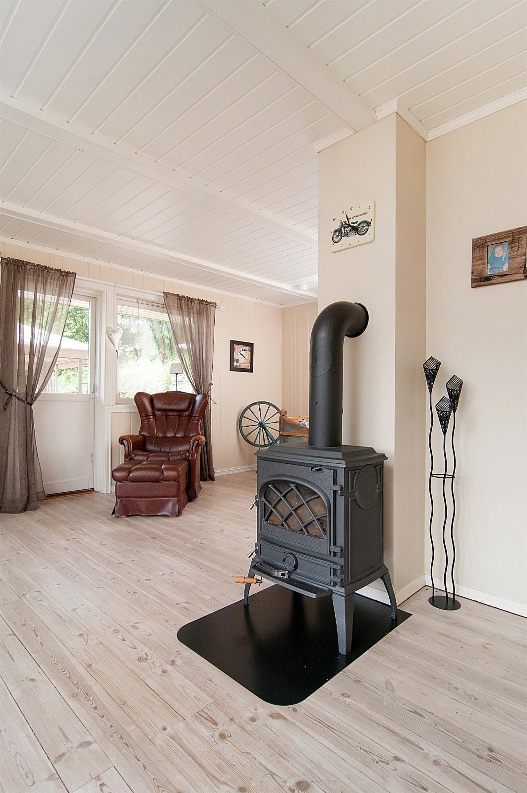 Peisovn på stuen. Galleribilde