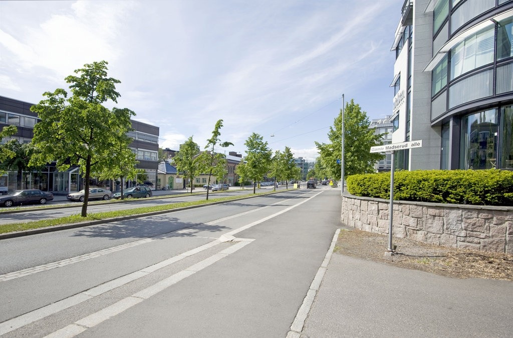 Innkjøring til Gamle Madserud Allé Galleribilde