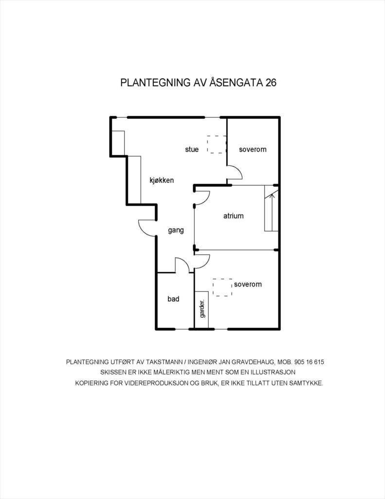 Planskisse. Galleribilde
