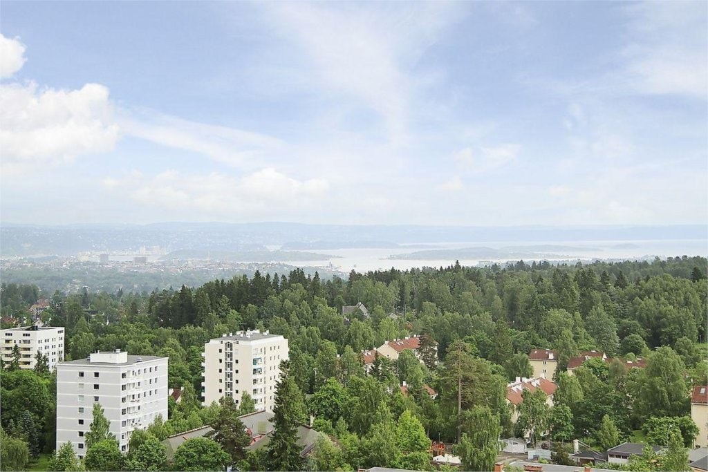 Utsikt fra takterrasse Galleribilde