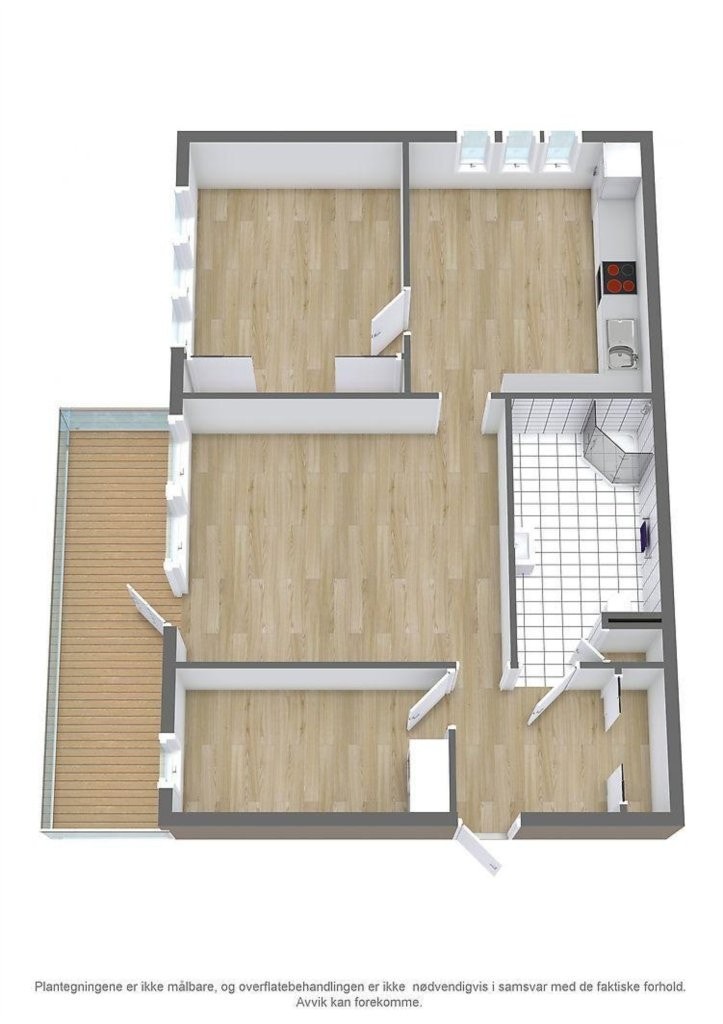 Plantegning 3D Galleribilde