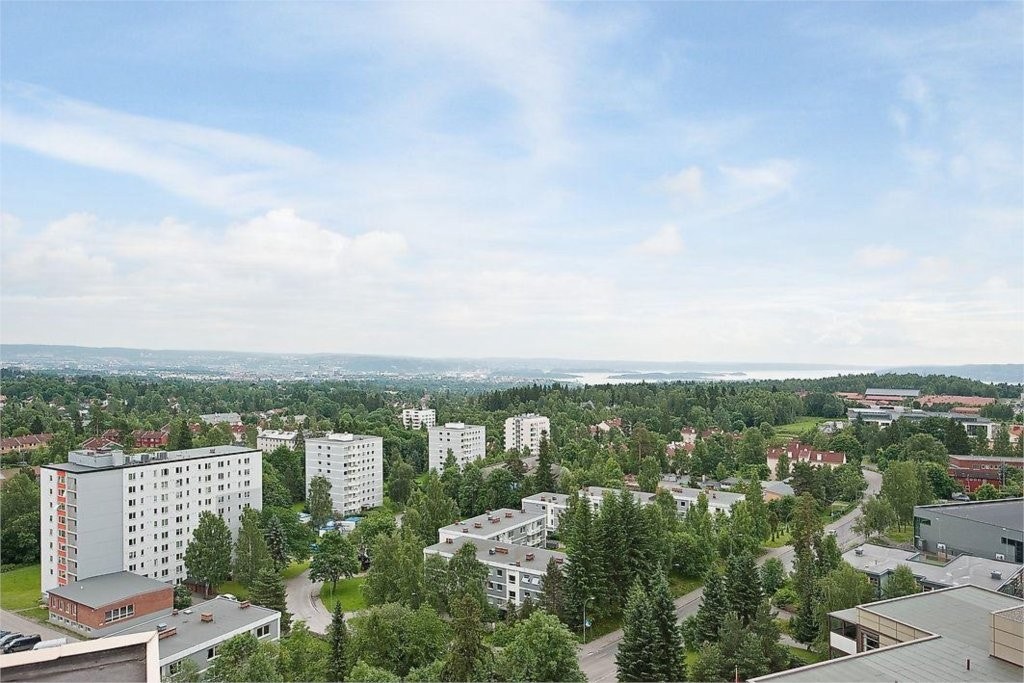 Utsikt fra takterrasse Galleribilde