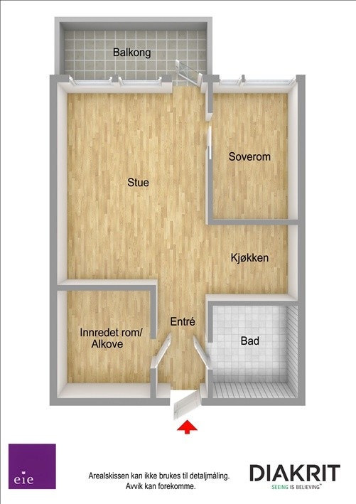 Plantegning 3D Galleribilde