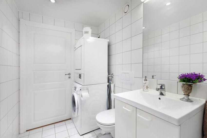 God plass til vaskemaskin og tørketrommel Galleribilde