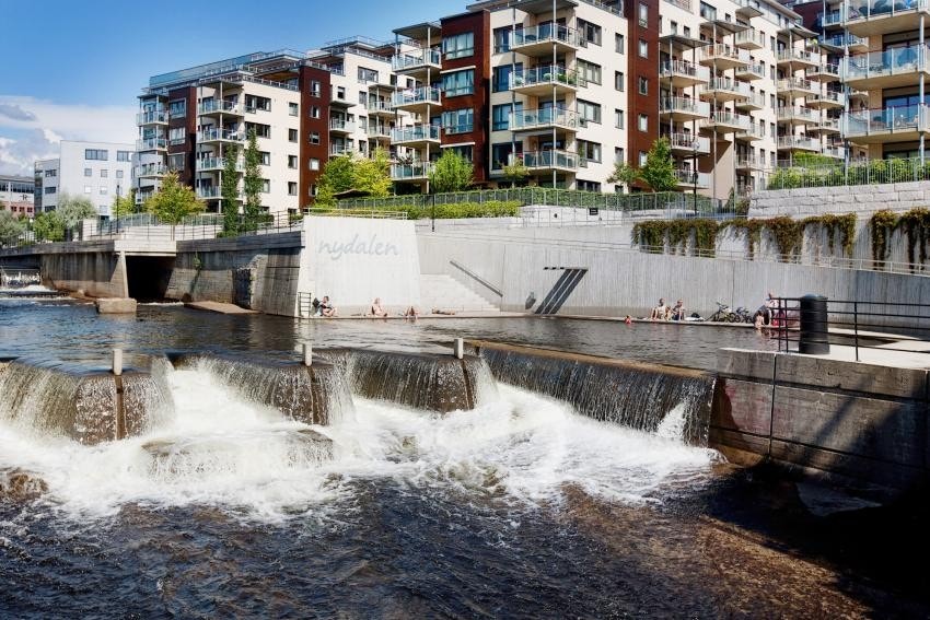 Badeplassen i Nydalen, noe få minutter unna Galleribilde