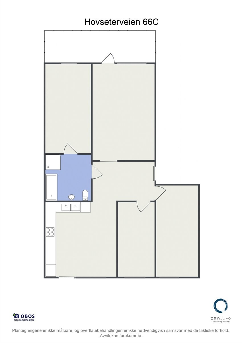 Floorplan letterhead - Hovseterveien 66C - Hovseterveien 66C - 2D Floor Plan Galleribilde