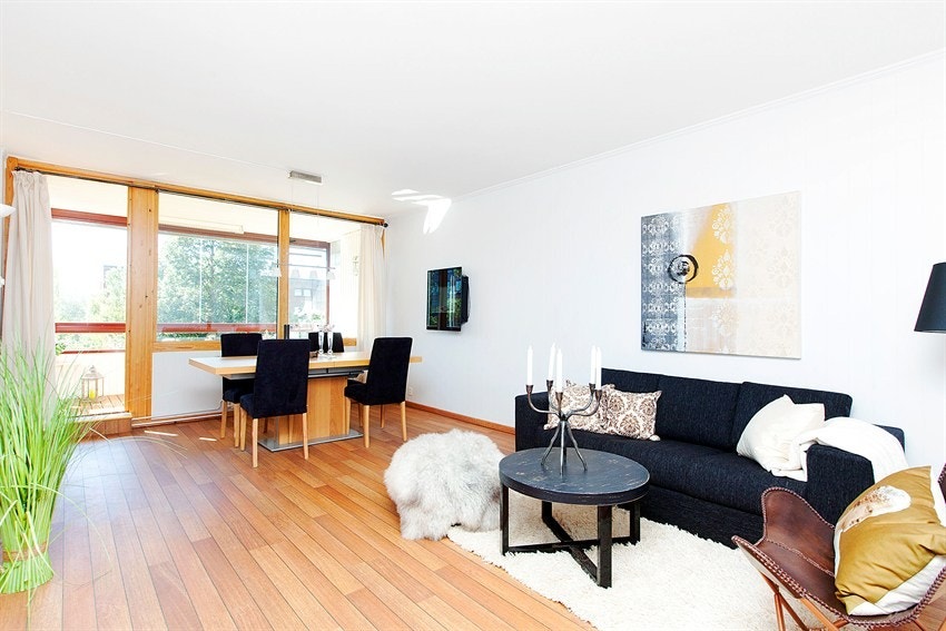 Lys og innbydende stue Galleribilde