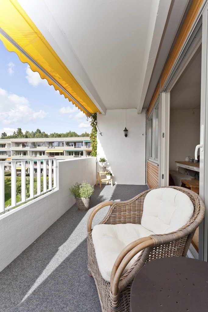 Stor balkong med fin utsikt Galleribilde