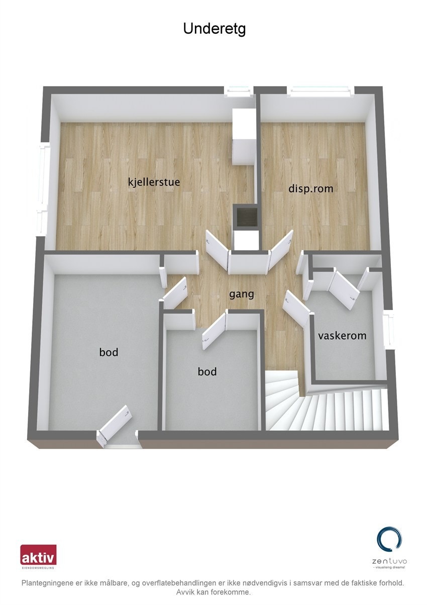 Floorplan letterhead - Ruglandveien 43 - Underetg - 3D Floor Plan(1) Galleribilde