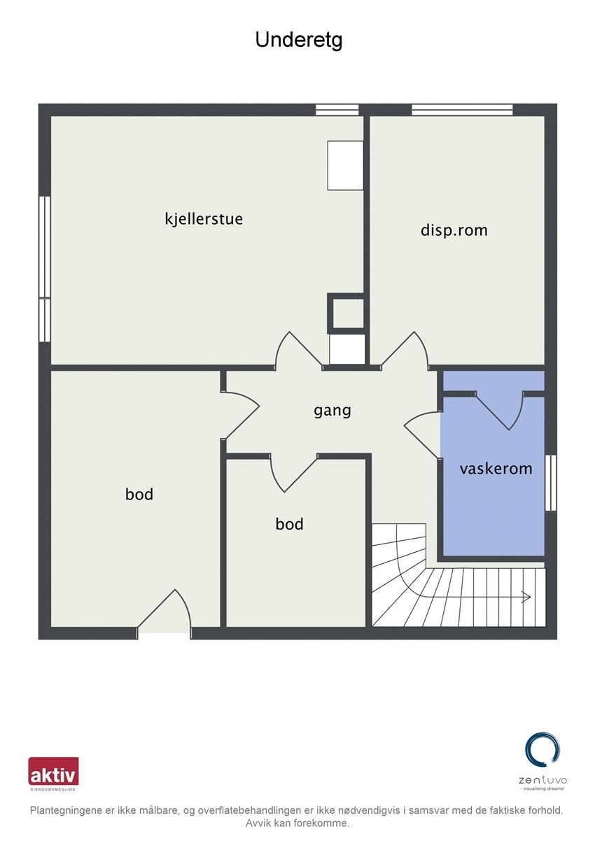 Floorplan letterhead - Ruglandveien 43 - Underetg - 2D Floor Plan Galleribilde