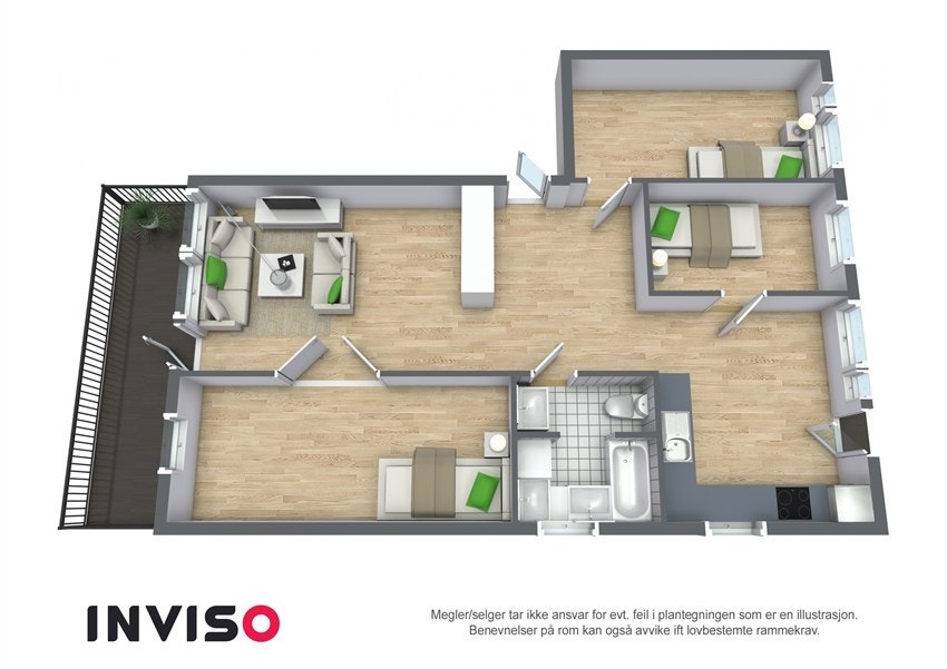 1 og 3dplan Galleribilde