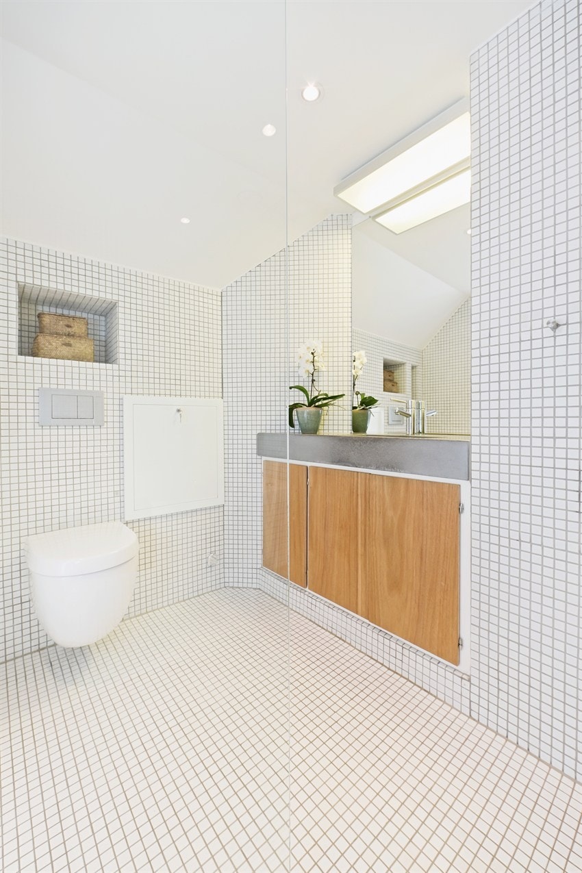 Vask og benk i støpt betong Galleribilde