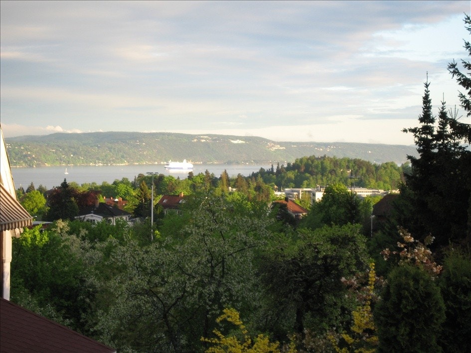 Utsikt fra terrasse Galleribilde