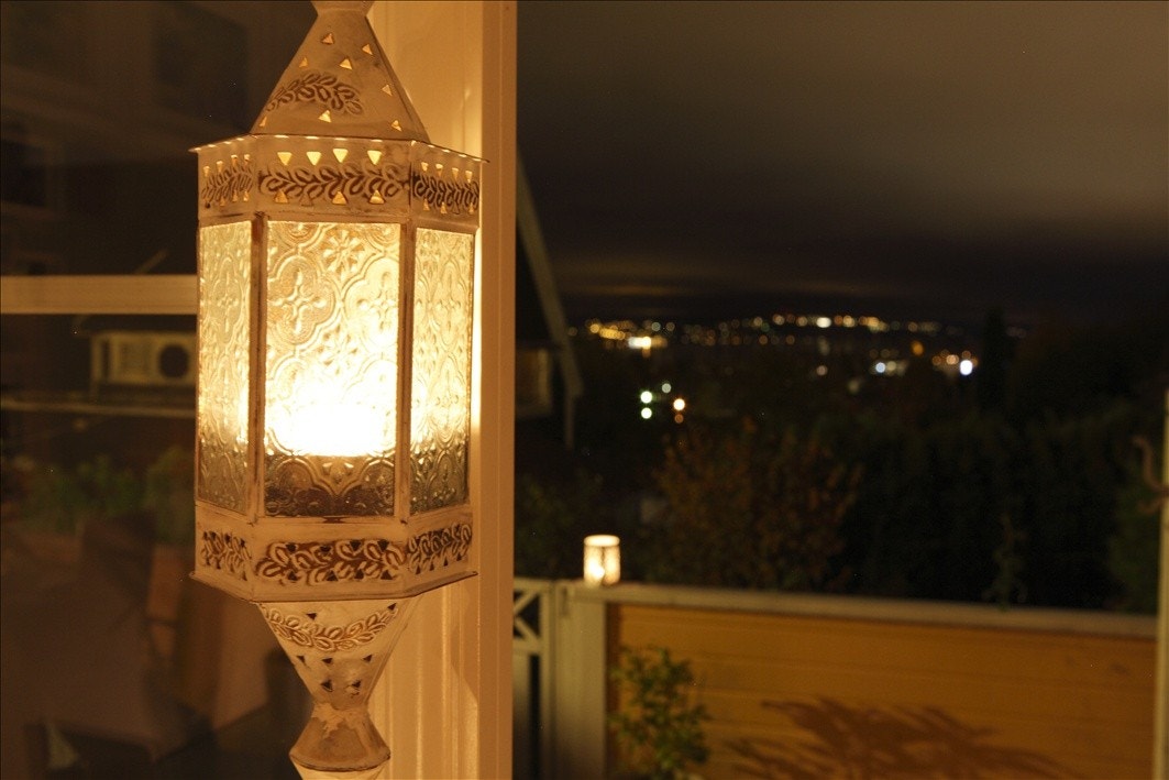 Kveldkos på terrassen Galleribilde