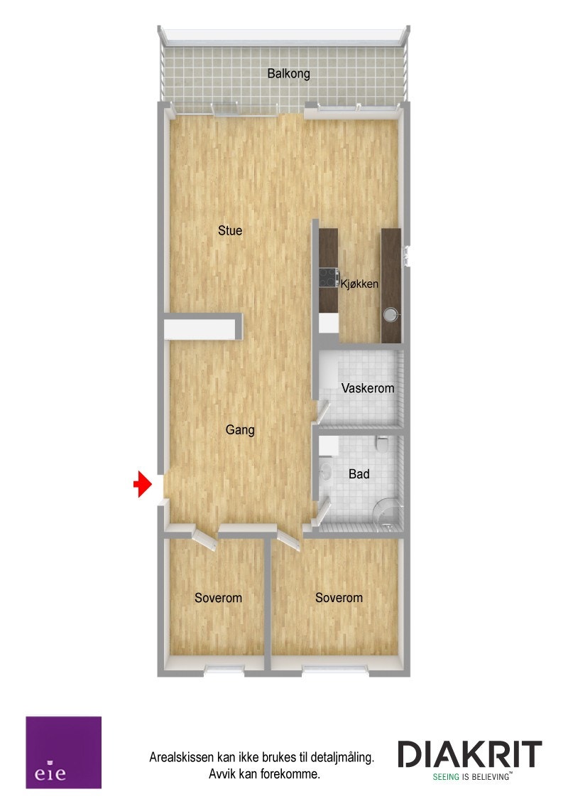 Plantegning 3D Galleribilde