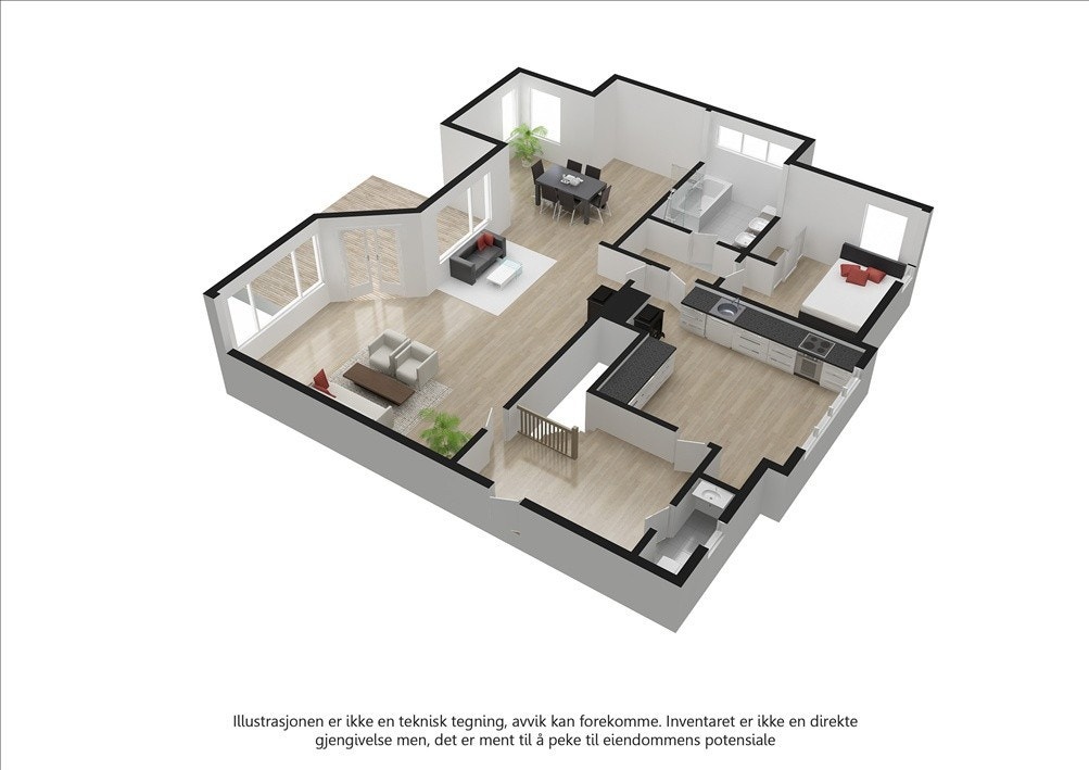 Plantegning 2. etasje Galleribilde