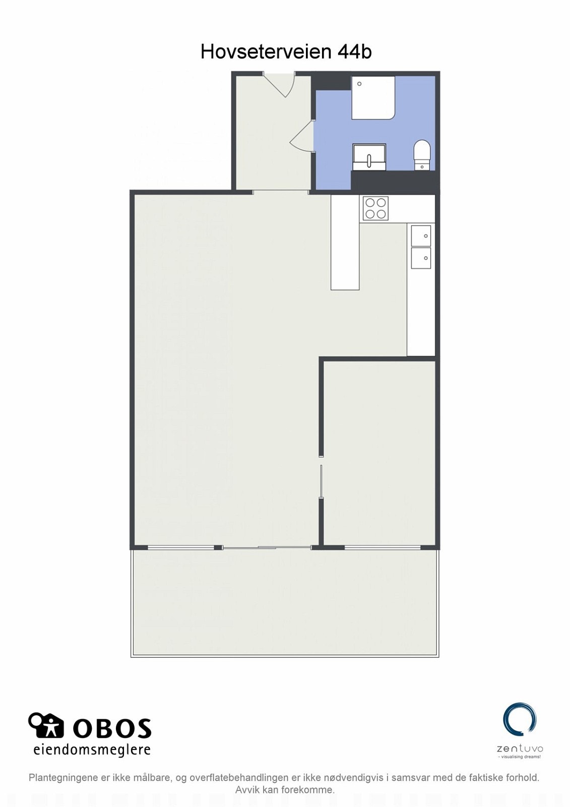 Floorplan letterhead - Hovseterveien 44b - Hovseterveien 44b - 2D Floor Plan Galleribilde