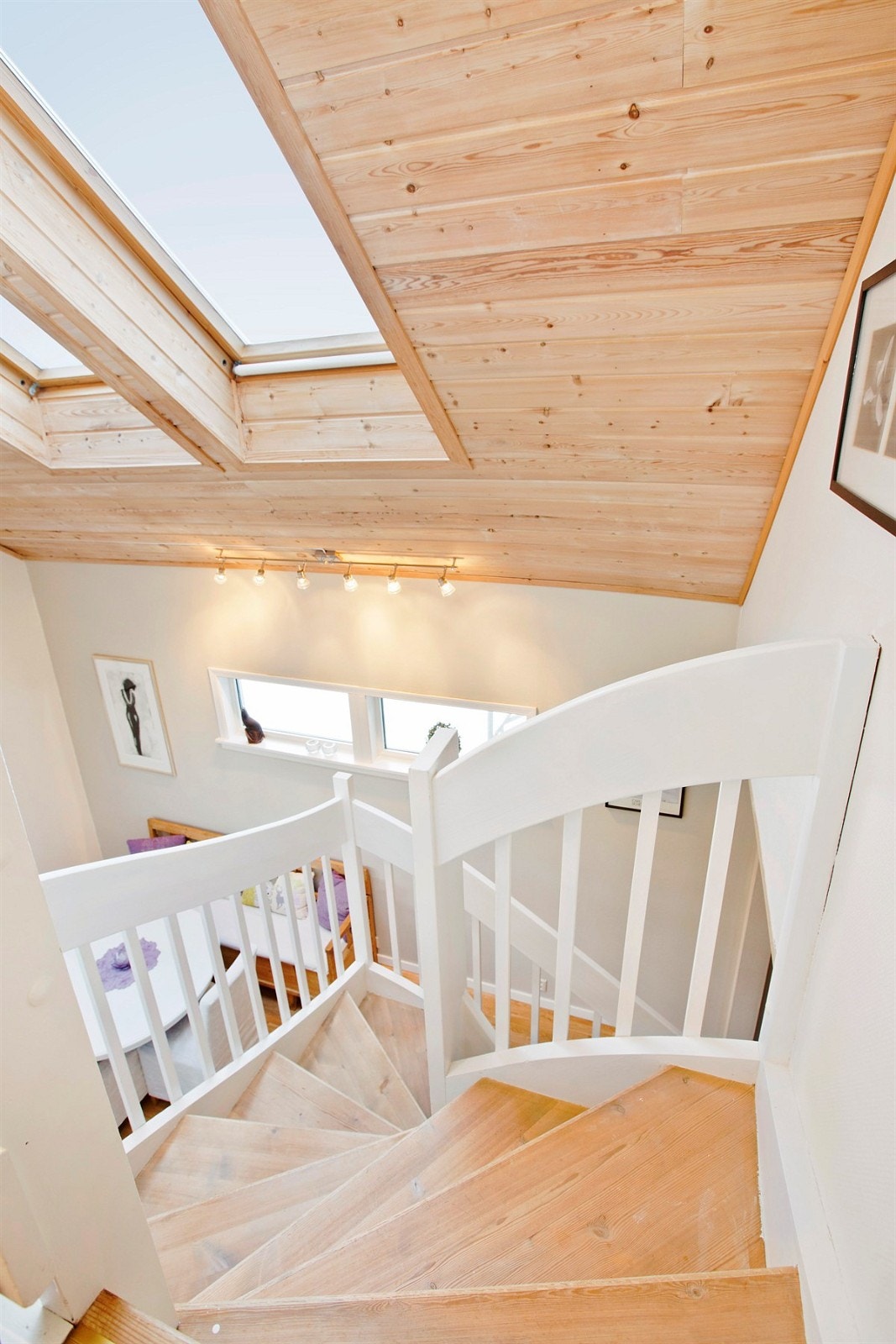 Trappeløsning fra stue til messanin Galleribilde