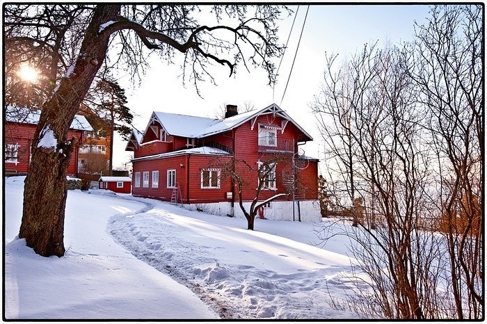 Nordstrandveien 7 A. Fasade sett fra siden Galleribilde