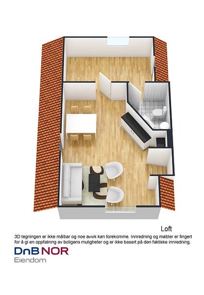 Planløsning loft Galleribilde