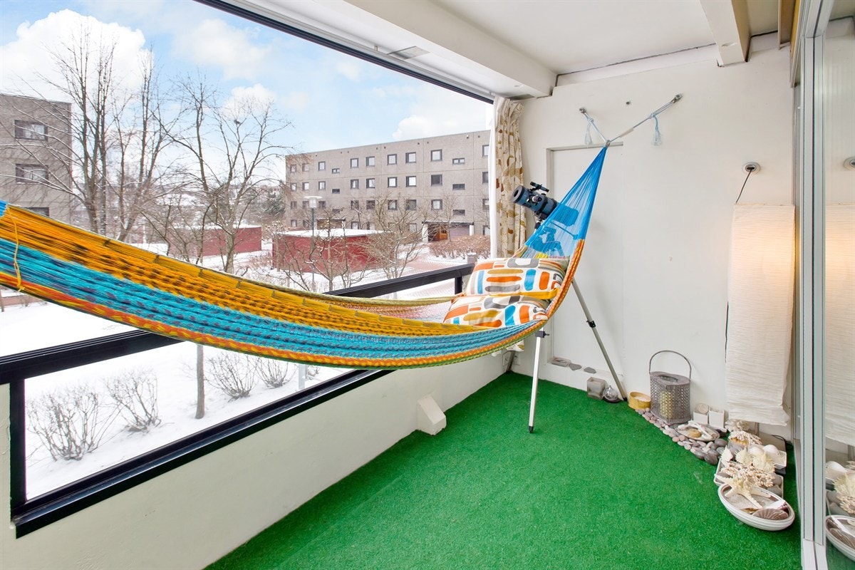 Innglasset balkong Galleribilde