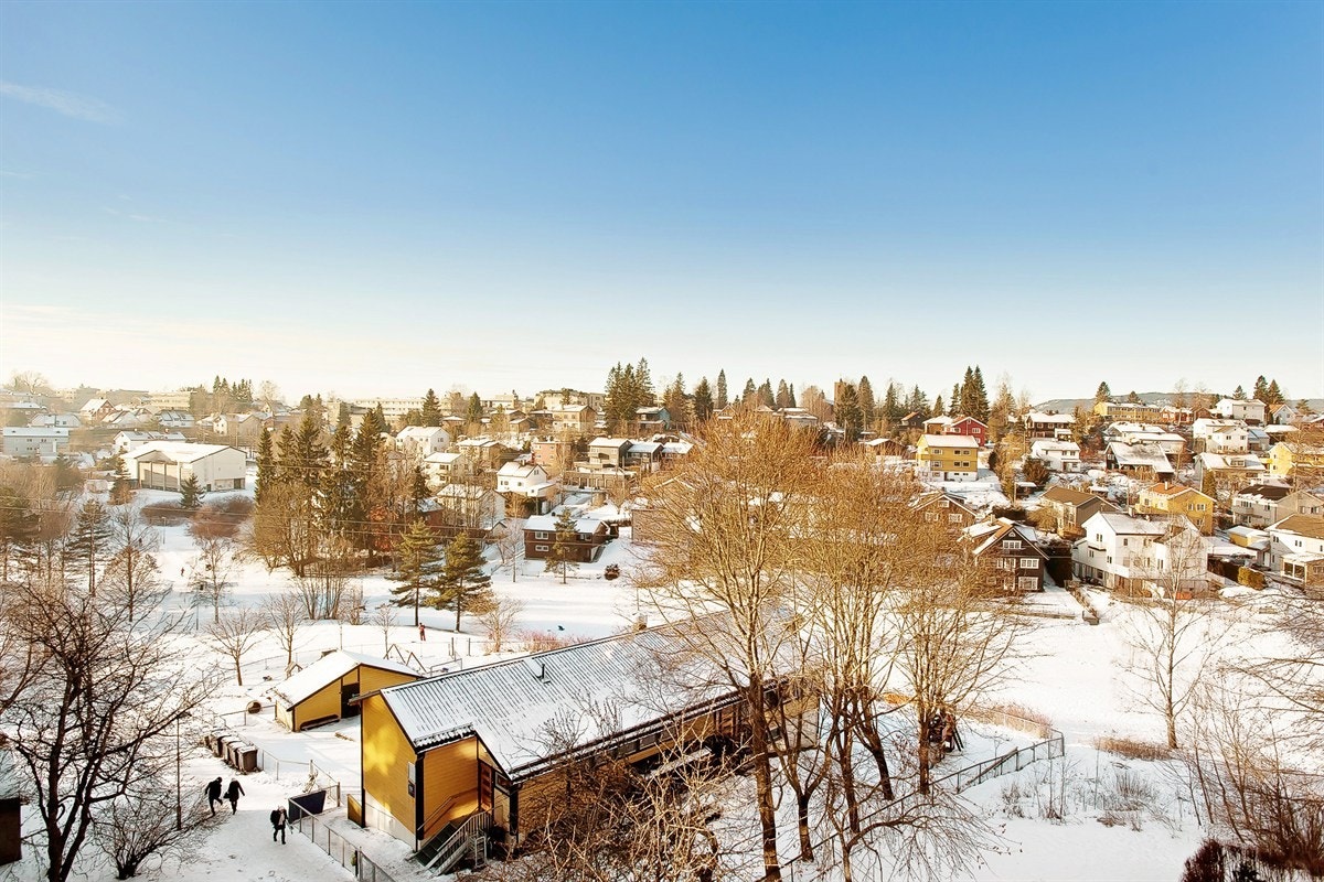 Utsikt fra balkong Galleribilde