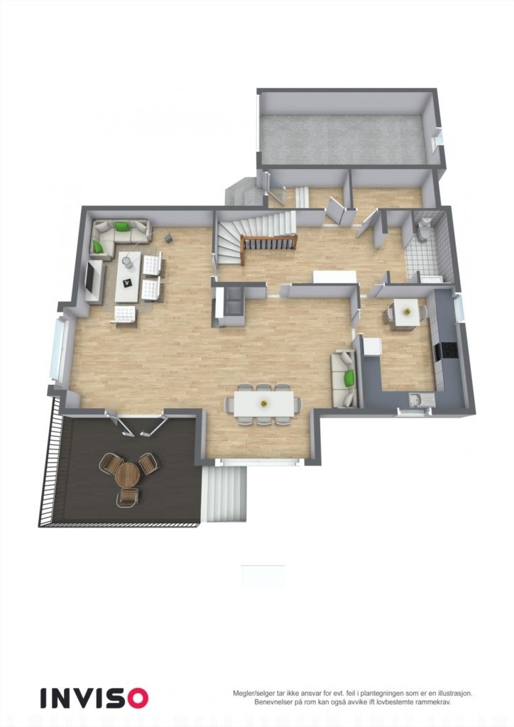 Plantegning 1.etg. Galleribilde