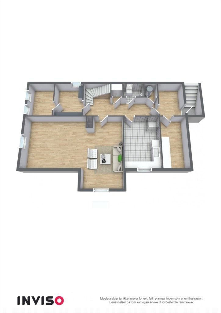 Plantegning U.etg. Galleribilde