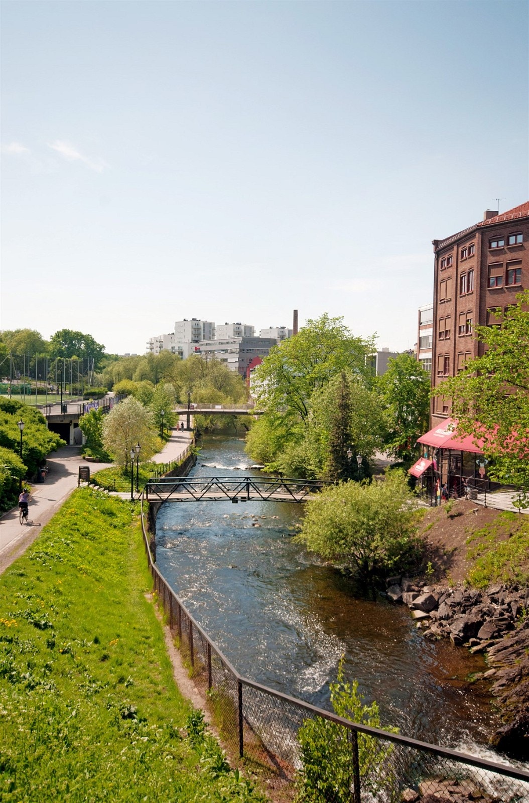 Turstier langs Akerselva Galleribilde