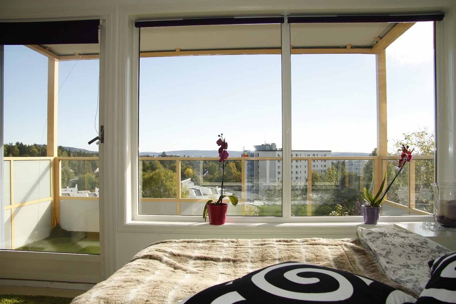 Fra soverom mot balkong. Galleribilde