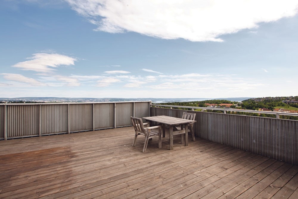 Felles takterrasse. Galleribilde