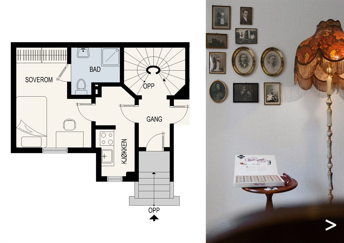 Første etasje - venstre hybel Galleribilde