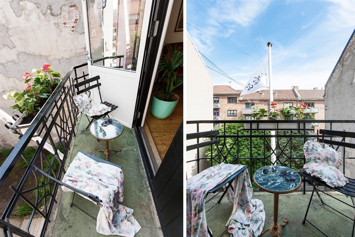 Nyt Kampen i luftige omgivelser på balkongen i 3. etasje. Galleribilde