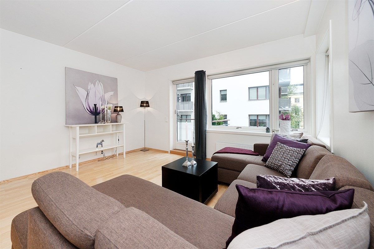 Luftig og åpen stue Galleribilde