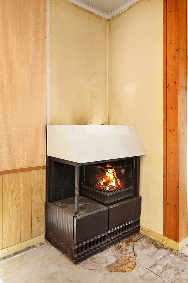 Stue med peis Galleribilde