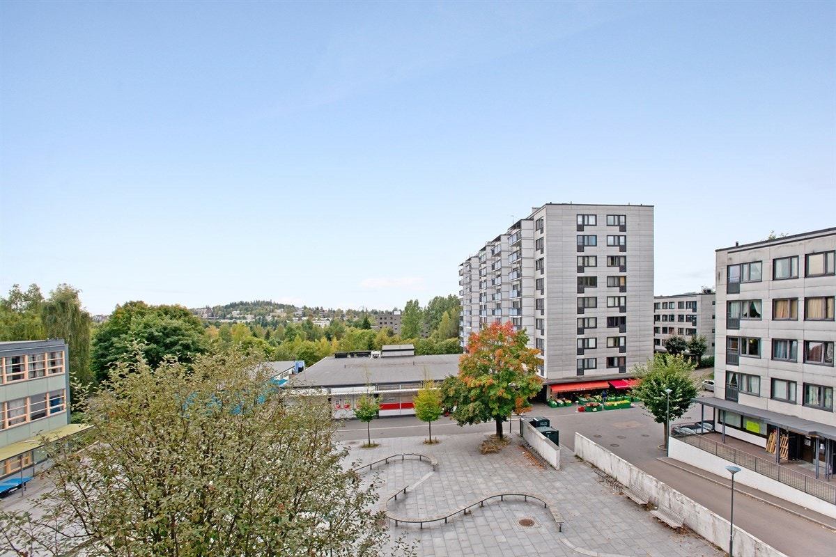 Hyggelig fritt utsyn mot indre boområde. Galleribilde