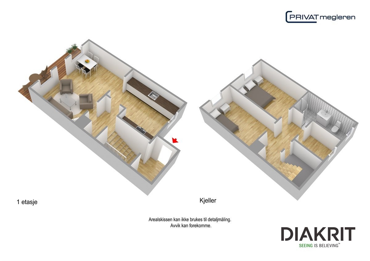 Plantegning 3D Galleribilde