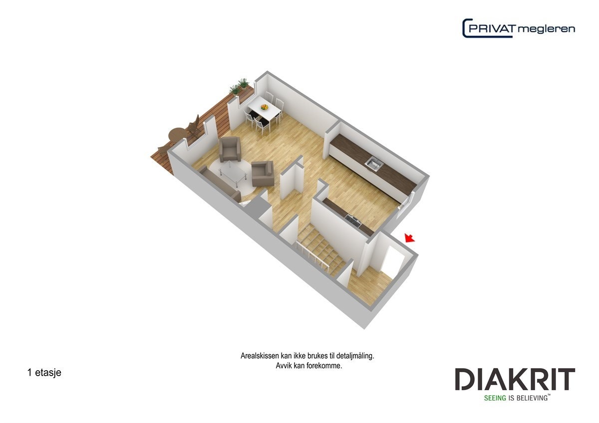 Plantegning 3D Galleribilde