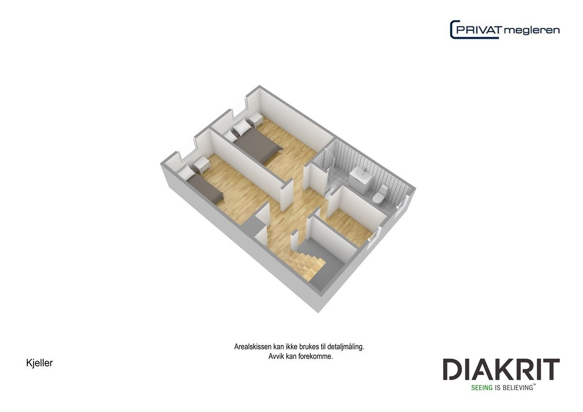 Plantegning 3D Galleribilde